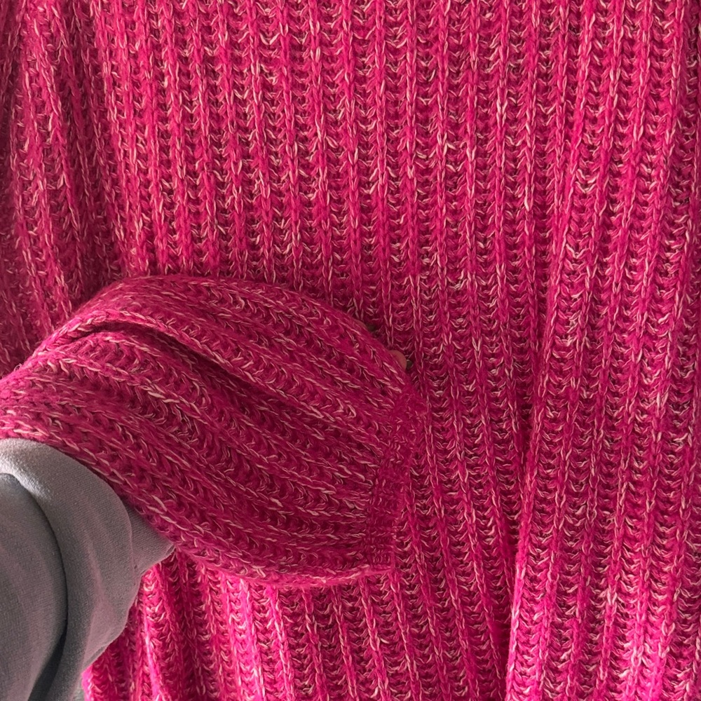 Pilcro Vibrant Pink Turtleneck Sweater - Picture 3 of 3